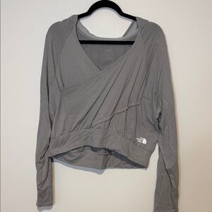 The North Face Women's Gray V-Neck Sweatshirt